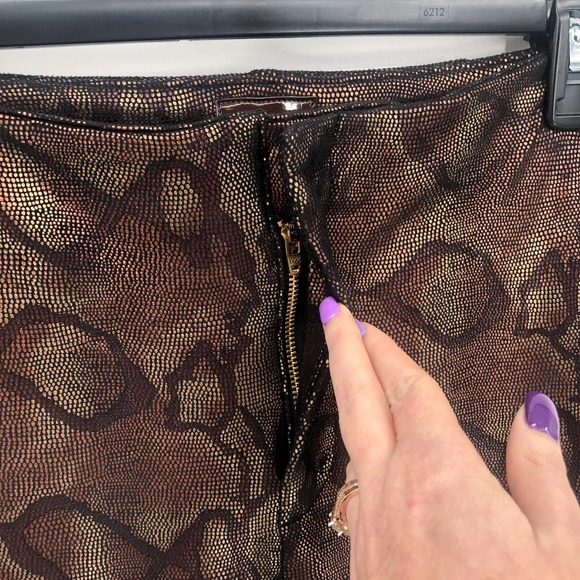 MOTHER The High Waisted Seamless Looker Ankle Slither Black Snake Size 29 NEW - Picture 5 of 12